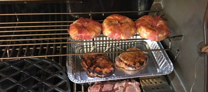 Bacon Cheese Donuts & Steak