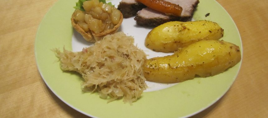 Birnen Chutney in Toastbrotkörbchen