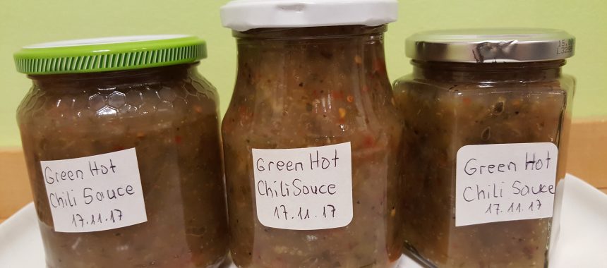 Green Hot Chili Sauce