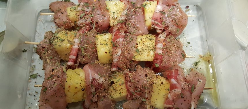 Hähnchenspieß fruchtig & pikant