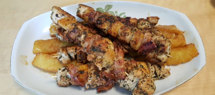 Hähnchenspieß fruchtig & pikant