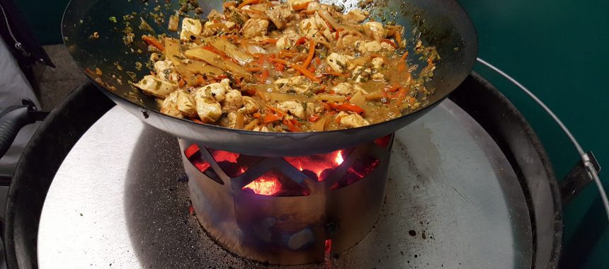 Thai Gemüse Wok mit Huhn