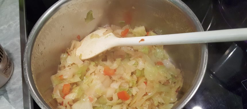 Hühnerbrust mit Curry-Kraut-Käsefüllung